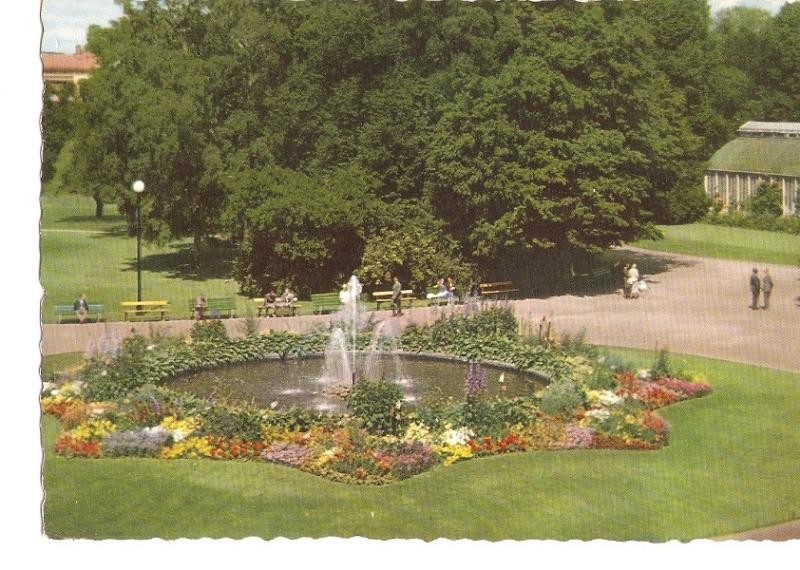 Postal 029156 : Goteborgs Tradgardsförening, Blomsterprakt kring fontanen