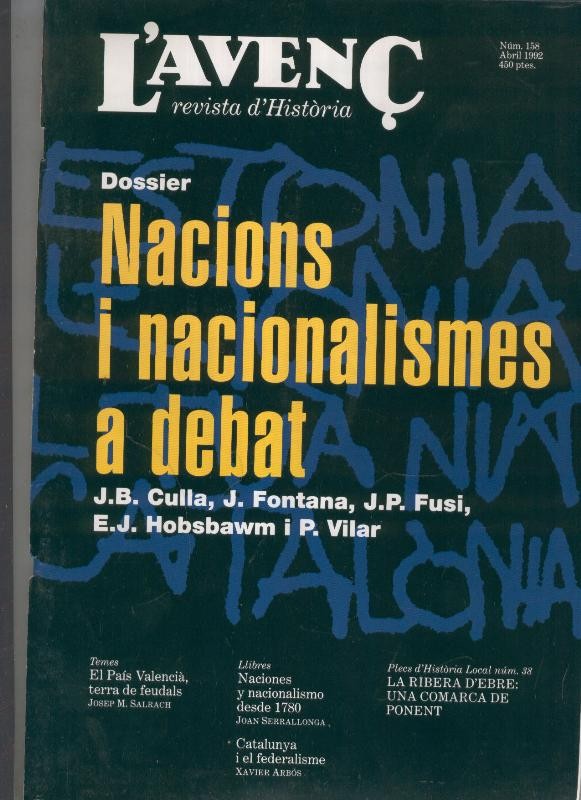 L'avenç numero 158: Plecs d'historia local numero 38-Juan Pablo Fusi