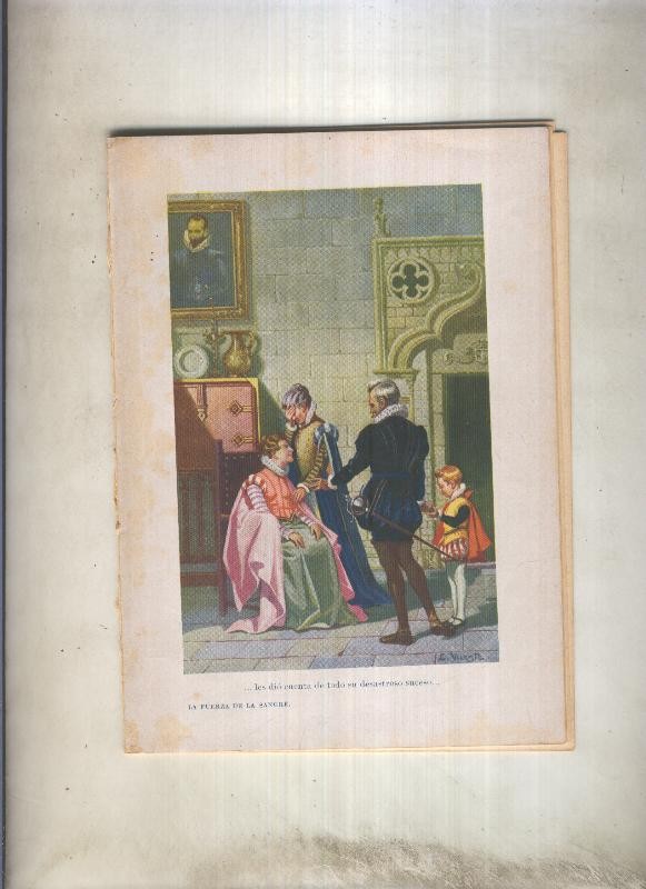 La fuerza de la sangre (24 paginas + 1 ilustracion color de E.Vicente
