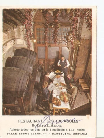 Postal 023380 : Restaurante los Caracoles - Barcelona