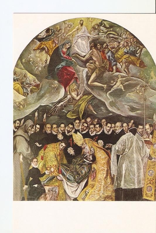 Postal 022164 : Entierro del conde de Orgaz, Greco