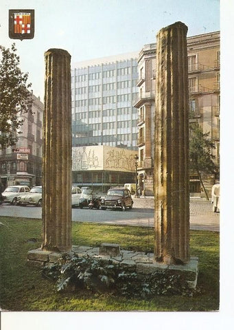 Postal 022441 : Columnas romanas en la Plaza Nueva