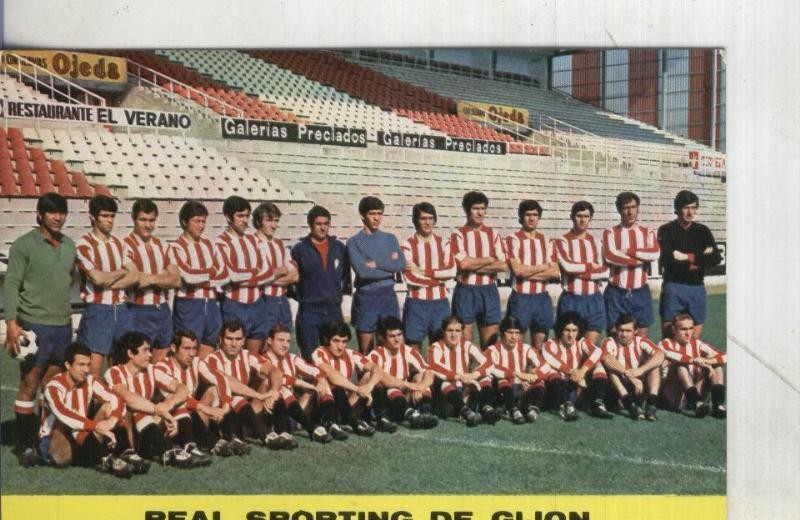 Postal 002025: Sporting de Gijon plantilla 1972-1973