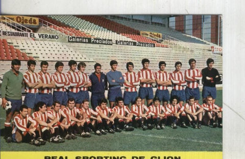 Postal 002025: Sporting de Gijon plantilla 1972-1973