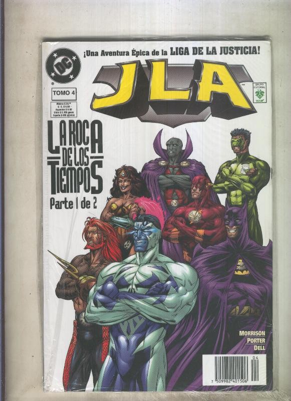 Liga de la Justicia JLA numero 4: La roca de los tiempos parte primera