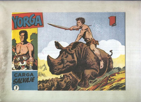 Yorga fakir indio, facsimil numero 07; Carga salvaje
