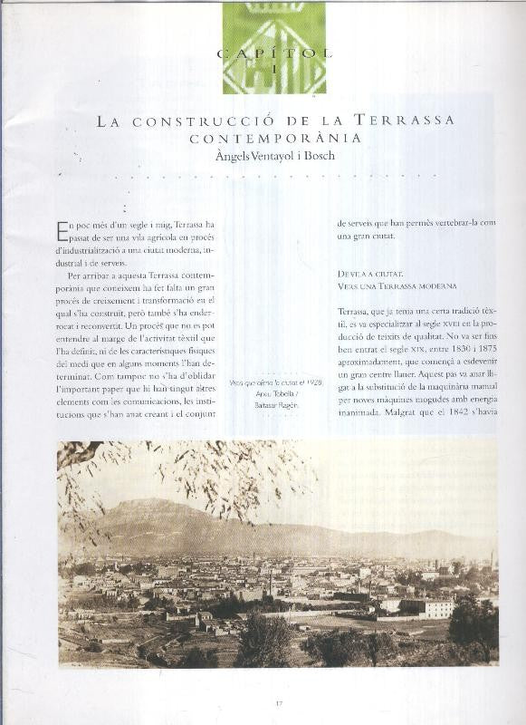 Terrassa capitol I: La construccion de la Terrassa Contemporania