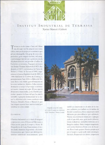 Terrass capitol V: Institut Industrial de Terrassa