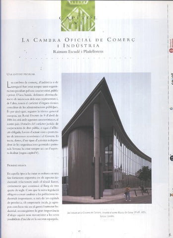 Terrassa capitol VI: La cambra oficial de comerc i industria de Terrassa