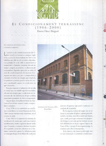 El condicionament Terrasenc (1906-2000)