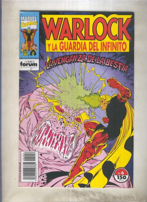Warlock y La Guardia del Infinito numero 06 (numerado 1 en trasera)