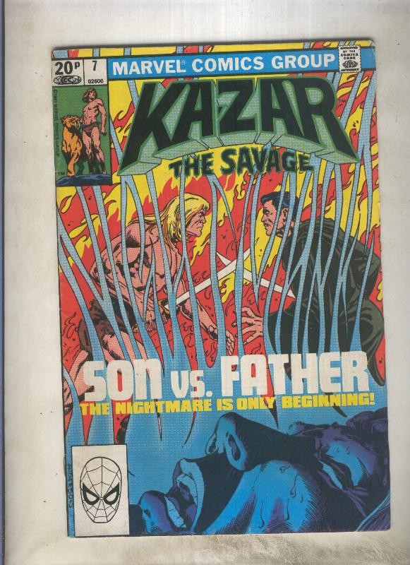 Kazar the Savage numero 07 (leve subrayado en parte credito)