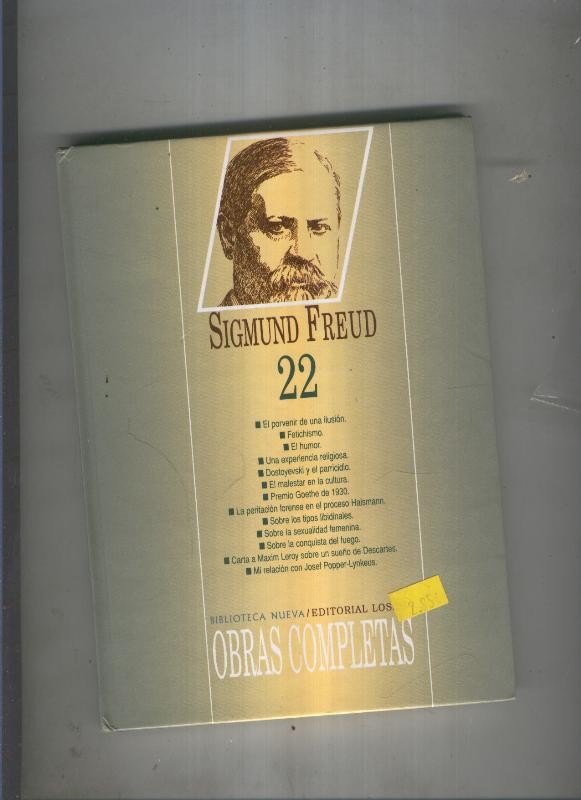 Obras completas de Sigmund Freud numero 22