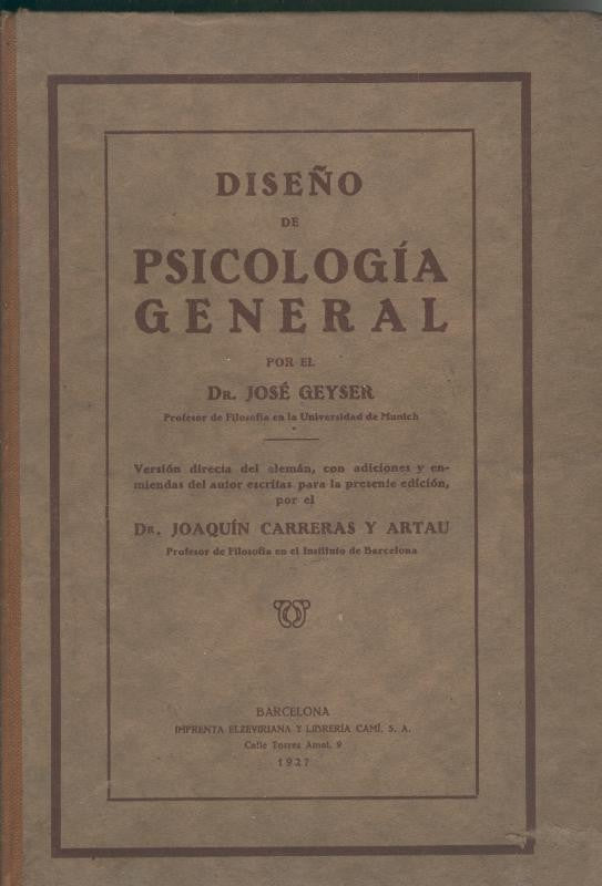 Diseño de Psicologia general