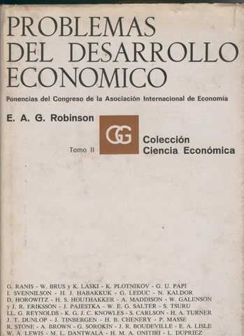 Problemas del desarrollo economico. Tomo II