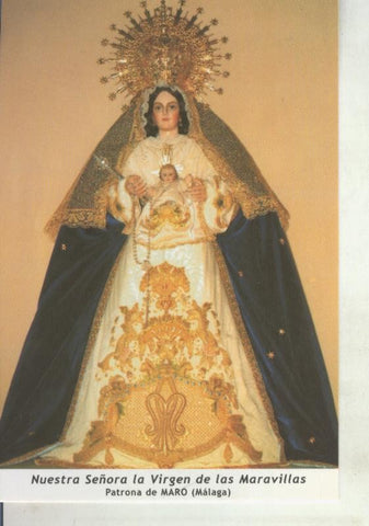 Postal 011694: Virgen Ntra Sra de las Maravillas, patrona de Maro, Malaga