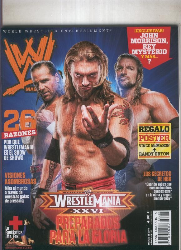 w  magazine numero 025: poster regalo de vince McMahon+Randy Orton