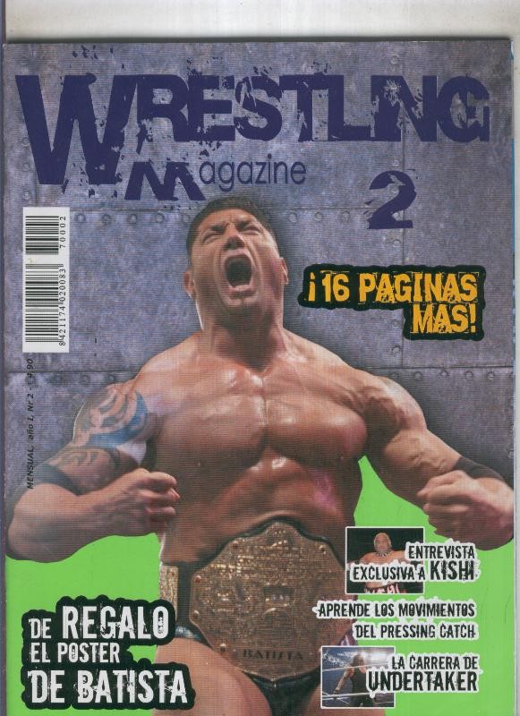 Wrestling magazine numero 002: poster de Batista