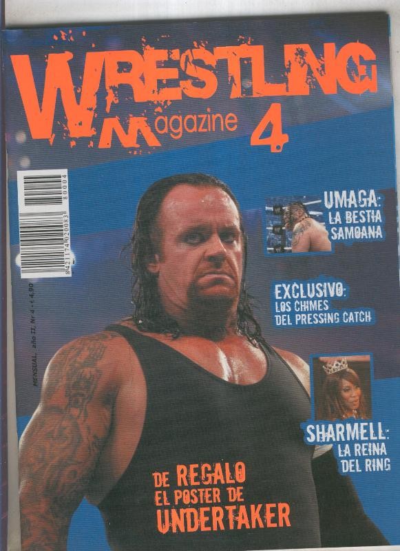Wrestling magazine numero 004: poster central de Undertaker