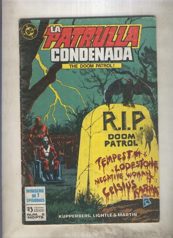 La Patrulla Condenada numero 05 (numerado 2 en interior cubierta)