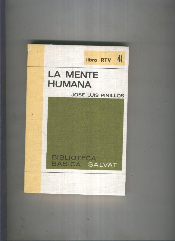 Biblioteca Basica Salvat libro RTV numero 041:La mente humana (numerado 3 en interior cubierta)