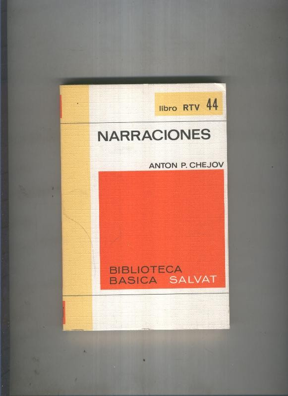 Biblioteca Basica Salvat libro RTV numero 044:Narraciones(numerado 2 en interior cubierta)