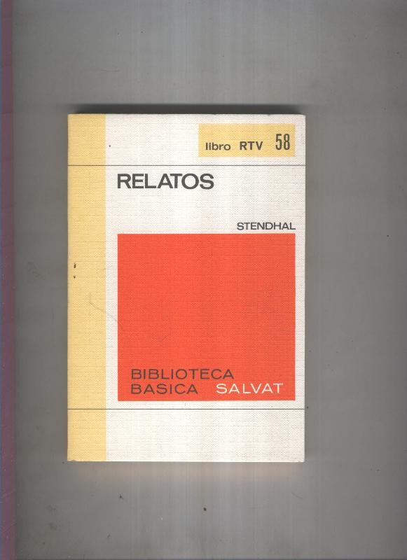 Biblioteca Basica Salvat libro RTV numero 058:Relatos (numerado 1 en interior cubierta)