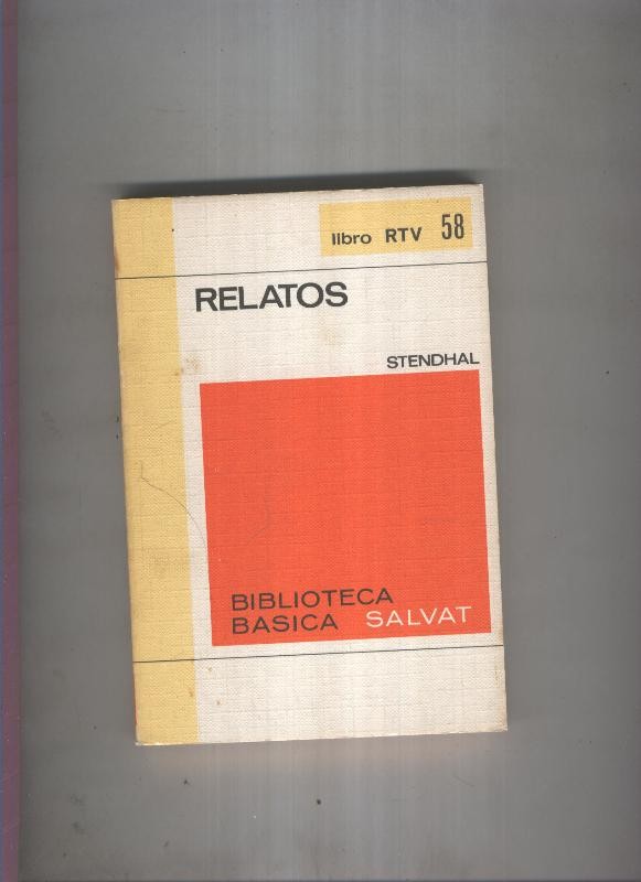 Biblioteca Basica Salvat libro RTV numero 058:Relatos (numerado 2 en interior cubierta)