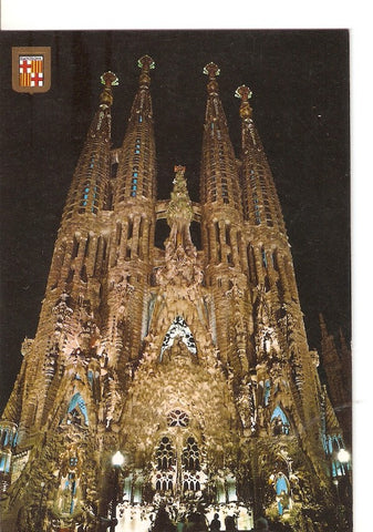 Postal 024475 : Templo de la Sagrada Familia (Gaudi) - Barcelona