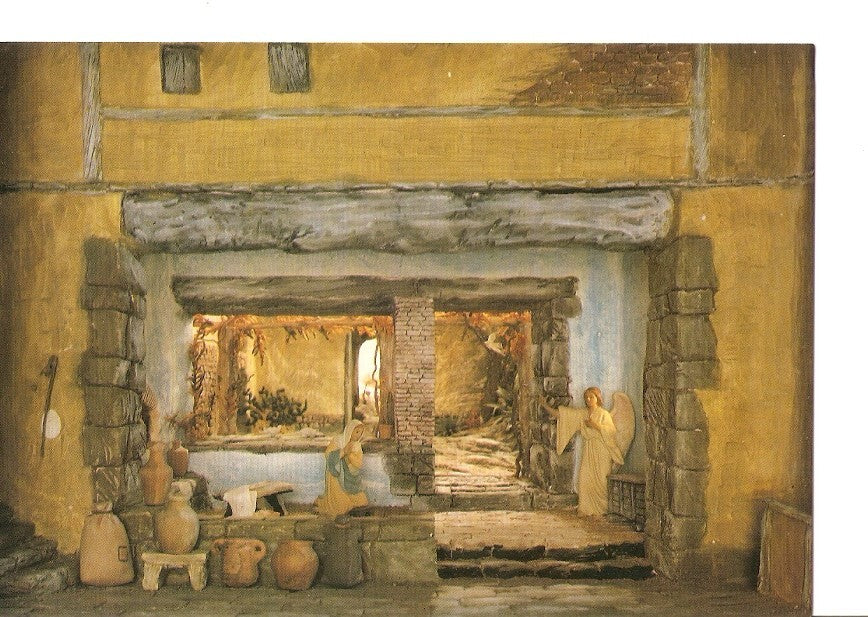 Postal 024480 : Anunciacion. Pessebre. Monestir de Solius (Baix Emporda)