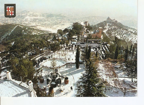 Postal 024525 : Barcelona. Nevada. Vista general desde el Tibidabo