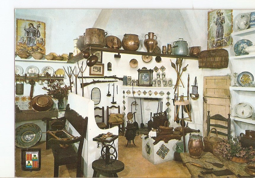 Postal 024557 : Cocina tipica Mallorquina. Museo de Soller. Mallorca