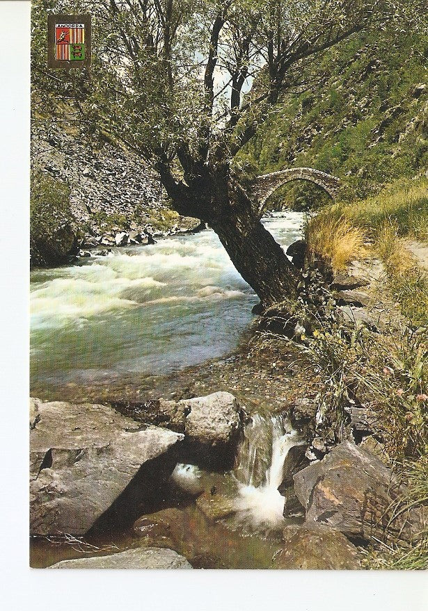 Postal 024576 : La Massana. Puente romanico de San Antonio. Valls dAndorra