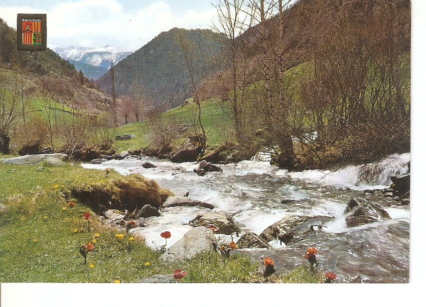Postal 024597 : Valle de Arinsal i Rio Arinsal. Valls dAndorra