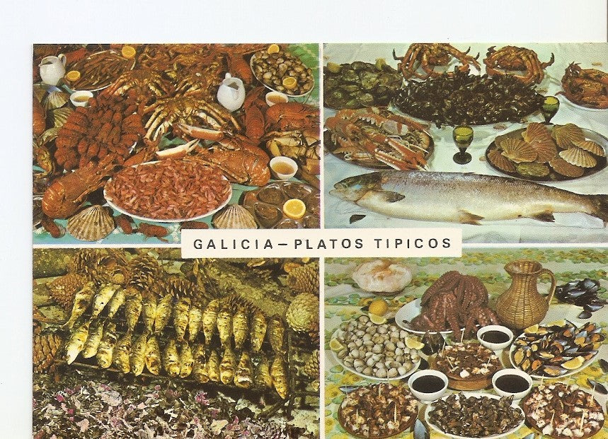 Postal 024661 : Platos tipicos de Galicia