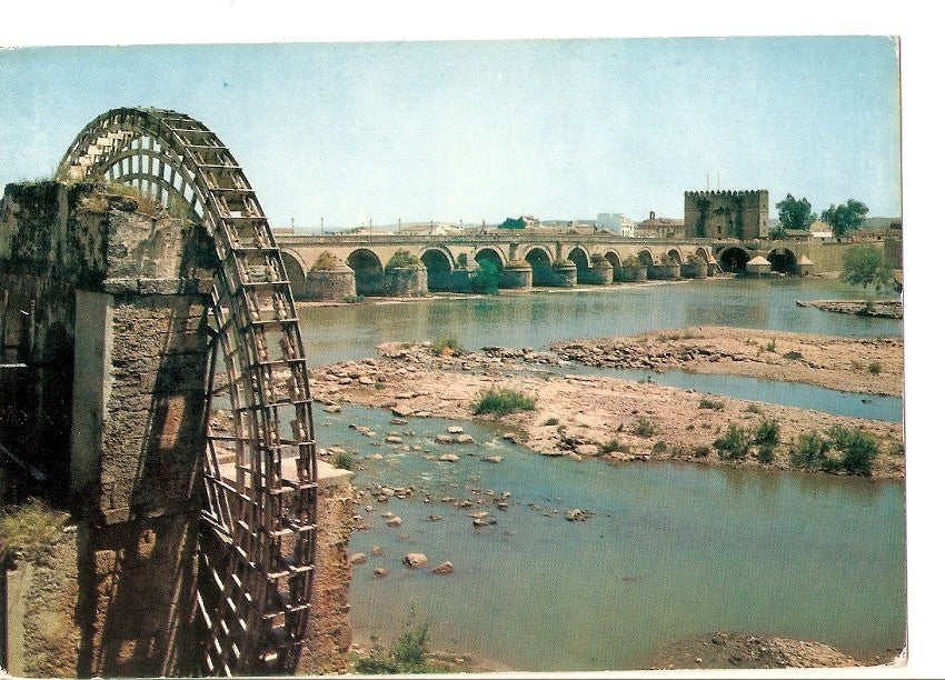 Postal 024702 : Antigua Noria y Puente sobre el Guadalquivir. Cordoba