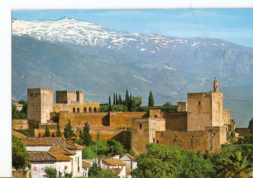 Postal 024703 : Alhambra al fondo Sierra Nevada (Granada)