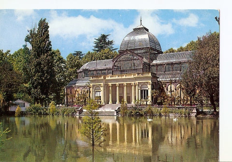 Postal 024723 : Parque del Retiro. Estanque y Palacio de Cristal. Madrid