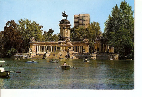 Postal 024725 : Parque del Retiro. Estanque y Monumento a Alfonso XII. Madrid