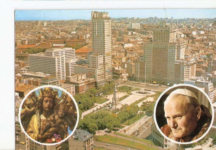 Postal 024742 : Visita de Juan Pablo II Papa (Madrid)