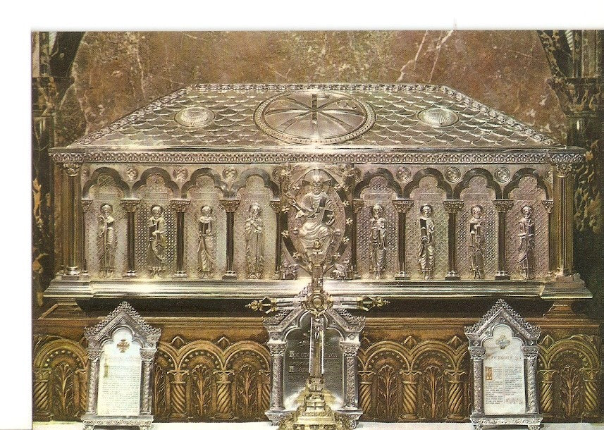 Postal 024775 : Catedral. Arca de Plata con la Reliquia del Apostol. Santiago de Compostela
