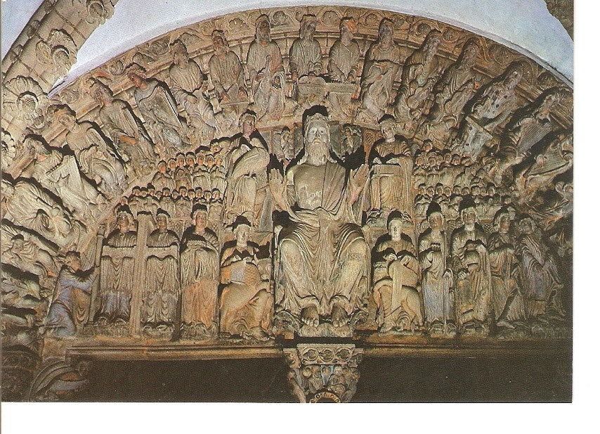 Postal 024776 : Arco Central del Portico de la Gloria. Santiago de Compostela