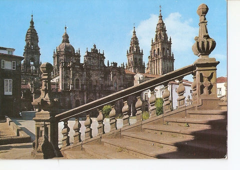 Postal 024781 : Fachada de la Azabacheria. Catedral Santiago de Compostela