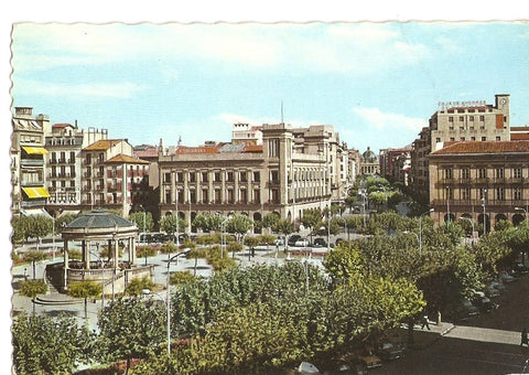 Postal 024796 : Pl. del Castillo y Avda. de Carlos III Pamplona