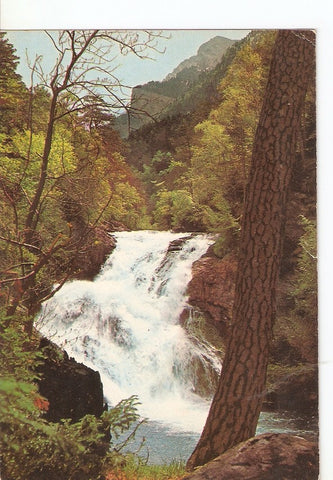 Postal 024829 : Cascada Tamborretera. Ordesa. Pirineo Aragones (Huesca)