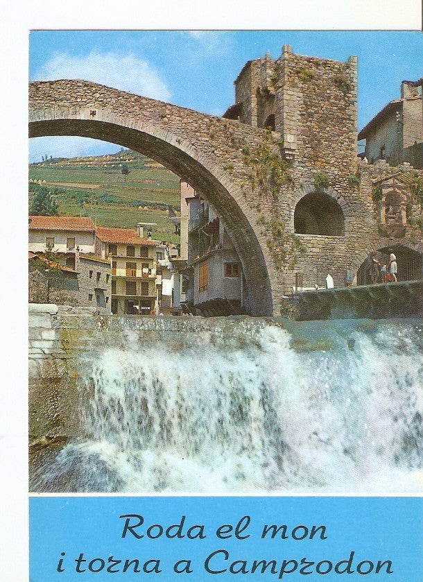 Postal 024854 : Puente romano sobre el Rio Ter. Camprodon (Gerona)