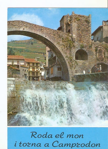 Postal 024854 : Puente romano sobre el Rio Ter. Camprodon (Gerona)