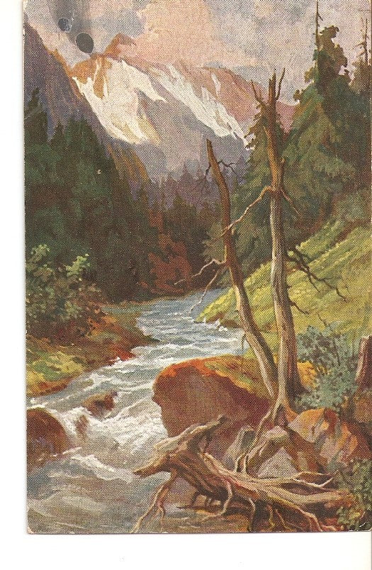 Postal 024899 : Pintura rio