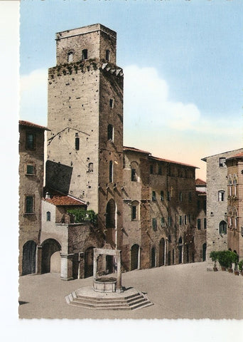 Postal 024912 : Piazza della Cisterna. Citta Di S. Gimgnano (Siena). Place de la Citerne