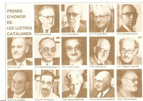 Postal 024932 : Premis dhonor de les lletres catalanes